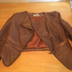 Faux leather jacket